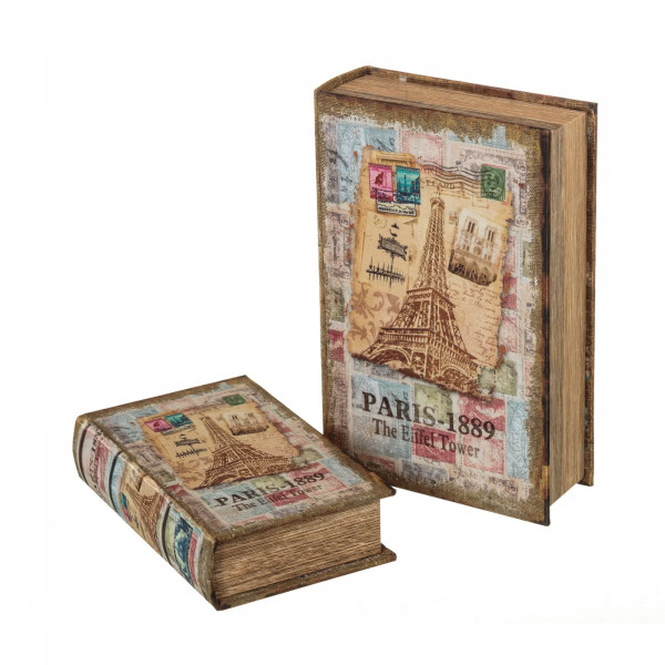 Caja de libro madera | LOLA Home